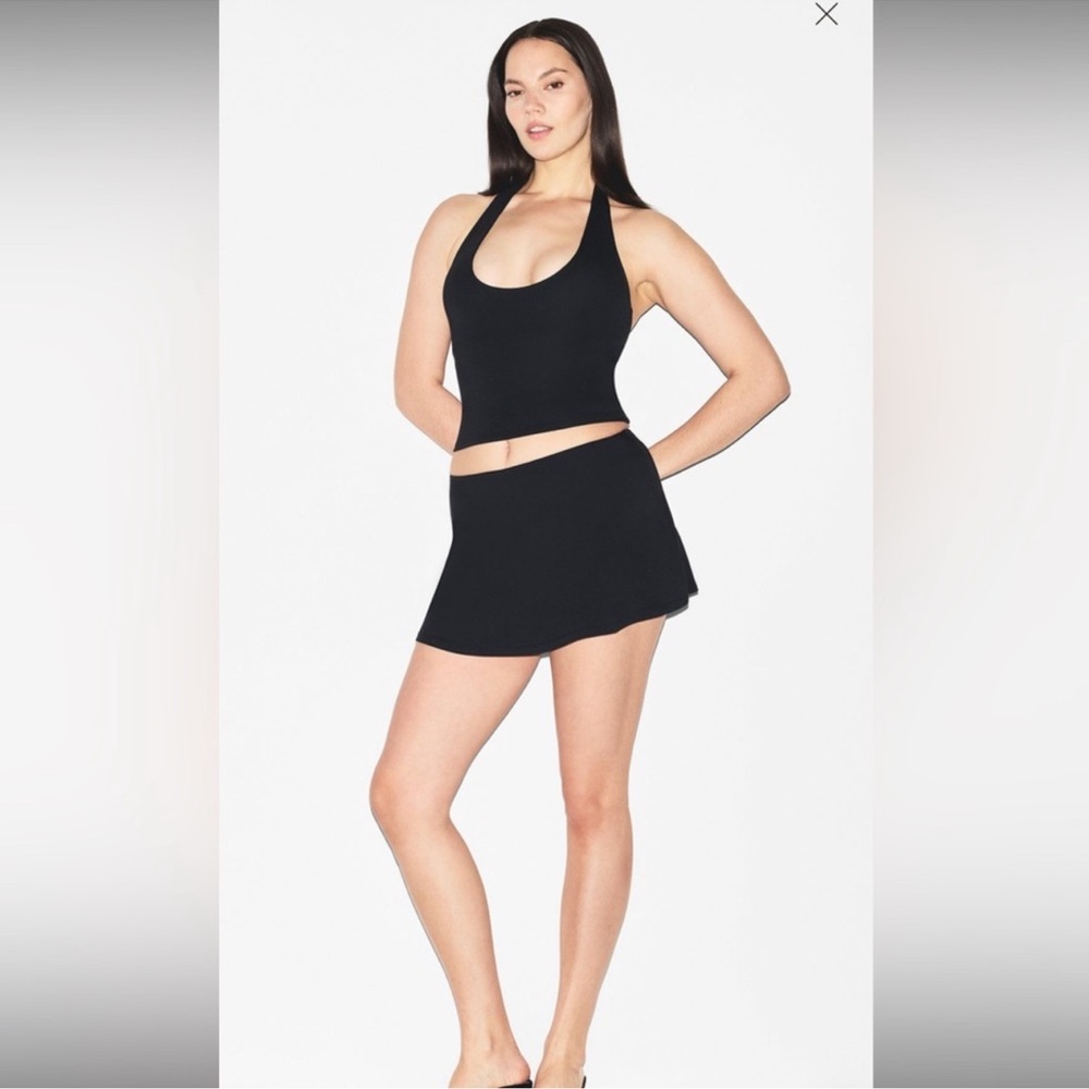 SKIMS NWT Smooth Layers Mini Skirt - Obsidian